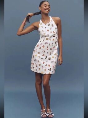 Anthropologie x Maeve Icon Embroidered Mini Dress • XS • Fits Small